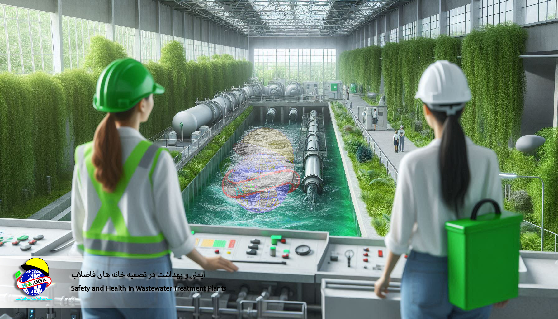 ایمنی و بهداشت در تصفیه خانه های فاضلاب (Safety and Health in Wastewater Treatment Plants) - HSE Arya