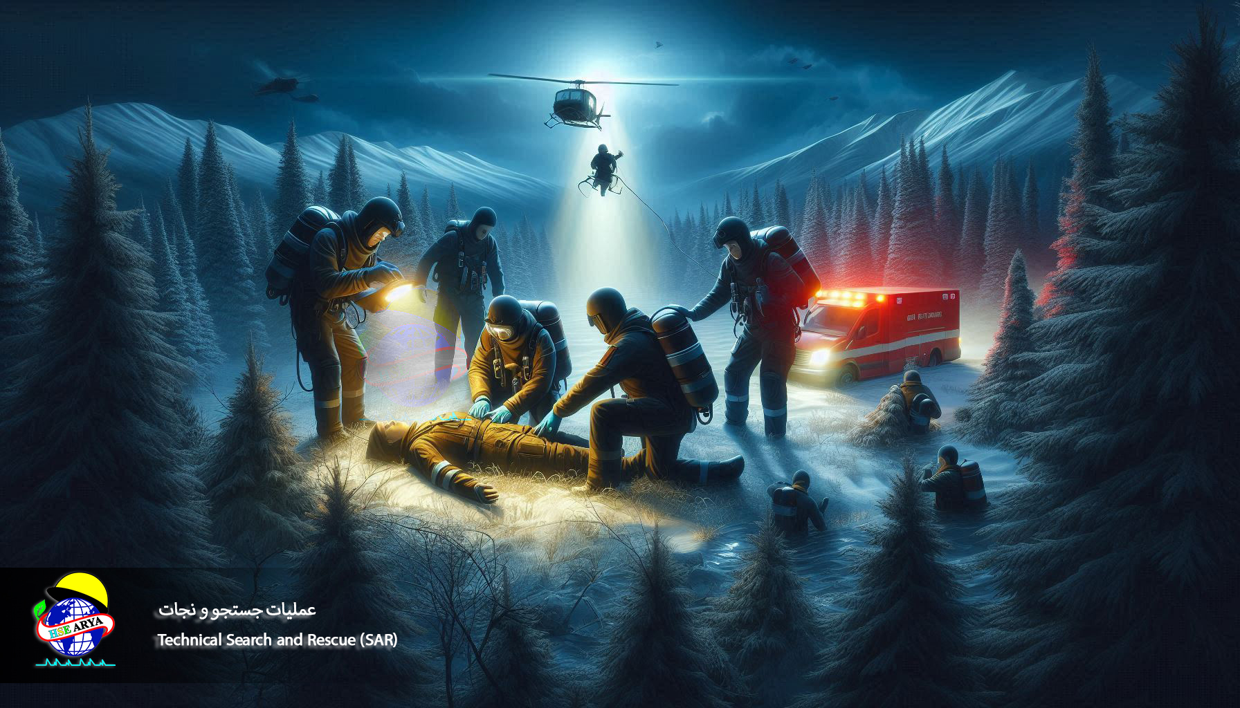 عملیات جستجو و نجات (Technical Search and Rescue (SAR)) - HSE Arya