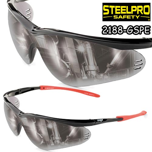 عینک ایمنی شیشه تیره (دودی)  Steelpro Safety - MIRROR SPY PRO