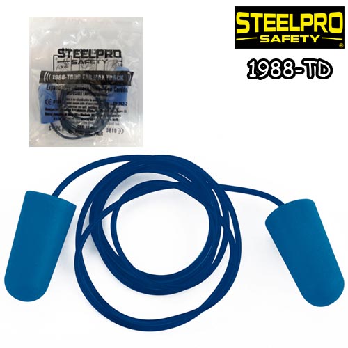 گوشی ایمنی ایرپلاگ اسفنجی با بند  Steelpro Safety - EAR MAX TRACK