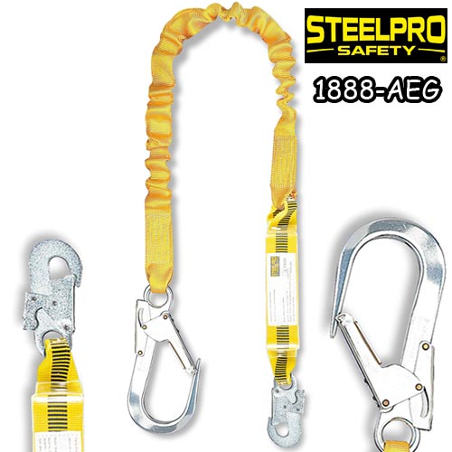 لنیارد تک بازو الاستیک تسمه ای با قلاب Steelpro Safety مدل STEEL FLEX