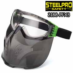 گاگل شیلد ایمنی شیشه تیره (دودی) Steelpro Safety - PFX3