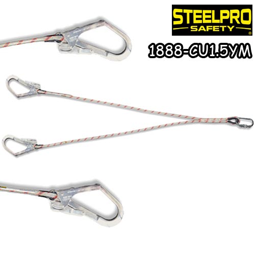 لنیارد دو بازو طنابی با قلاب Steelpro Safety مدل CU یک و نیم YM